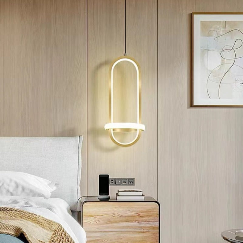 Ambient Glow Diffused Modern Pendant Light Ring With